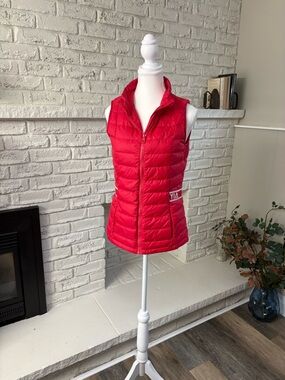 ZYIA Active Red Alpine Down Puffer Vest - Size Medium